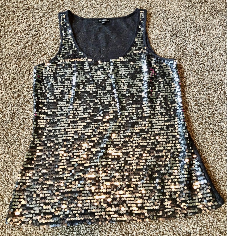 Express Sequin Fashion Tank Top